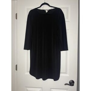 Hm long sleeve Shift dress black medium
